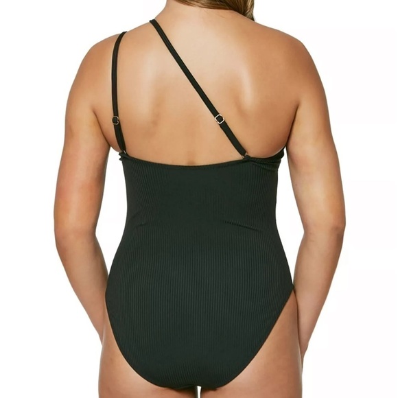JESSICA SIMPSON Chop & Change One-Shoulder Maillot One-Piece Swimsuit swimwear S - Picture 3 of 7